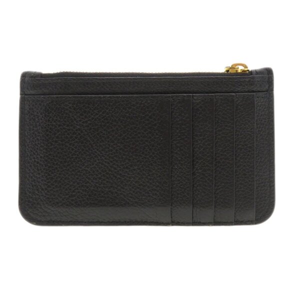 BALENCIAGA Logo Leather Coin Purse Wallet Black/8BD0150 - Picture 2 of 5